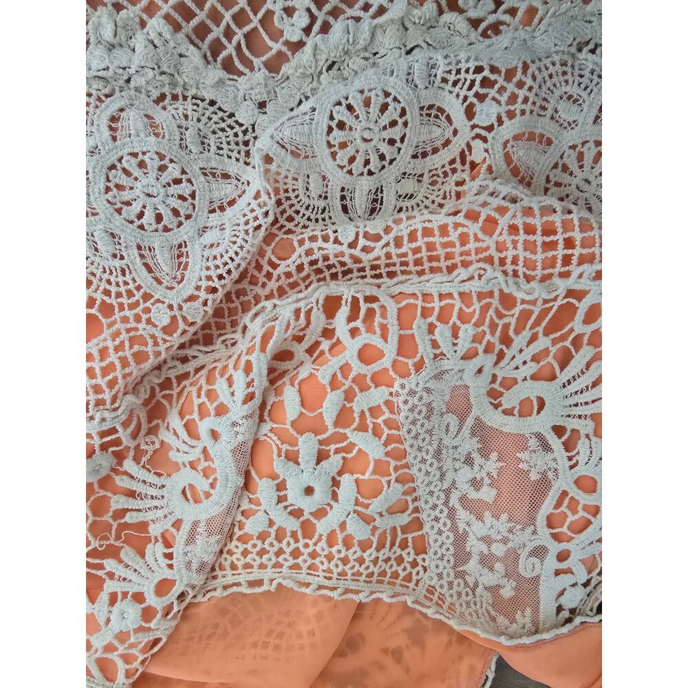 Staring at Stars Urban Outfitters Women's Boho Crochet Lace Tank Top Coral
- Picture 4 of 8